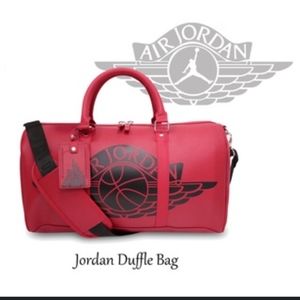 Nike Air Jordan Premium Red Leather Dufflebag - DeadStock